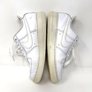 Nike Air Force 1 '07 White Low Top Leather Sneaker 315122-111 Men's Preowned